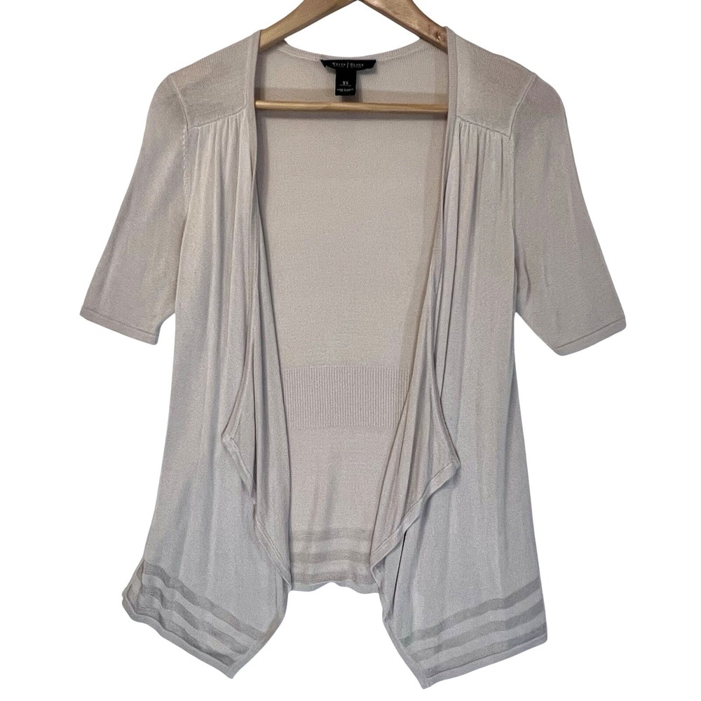 White House‎  & Black Market Sweater Beige, neutral, short sleeve Lightweight XS
